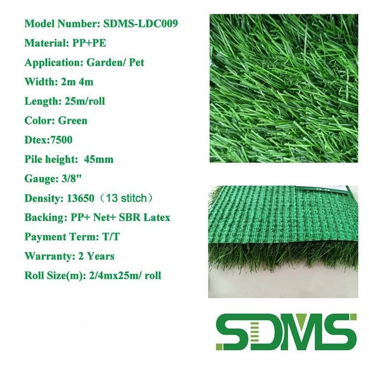 artificial grass with green backing