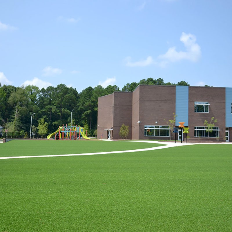 green fake grass